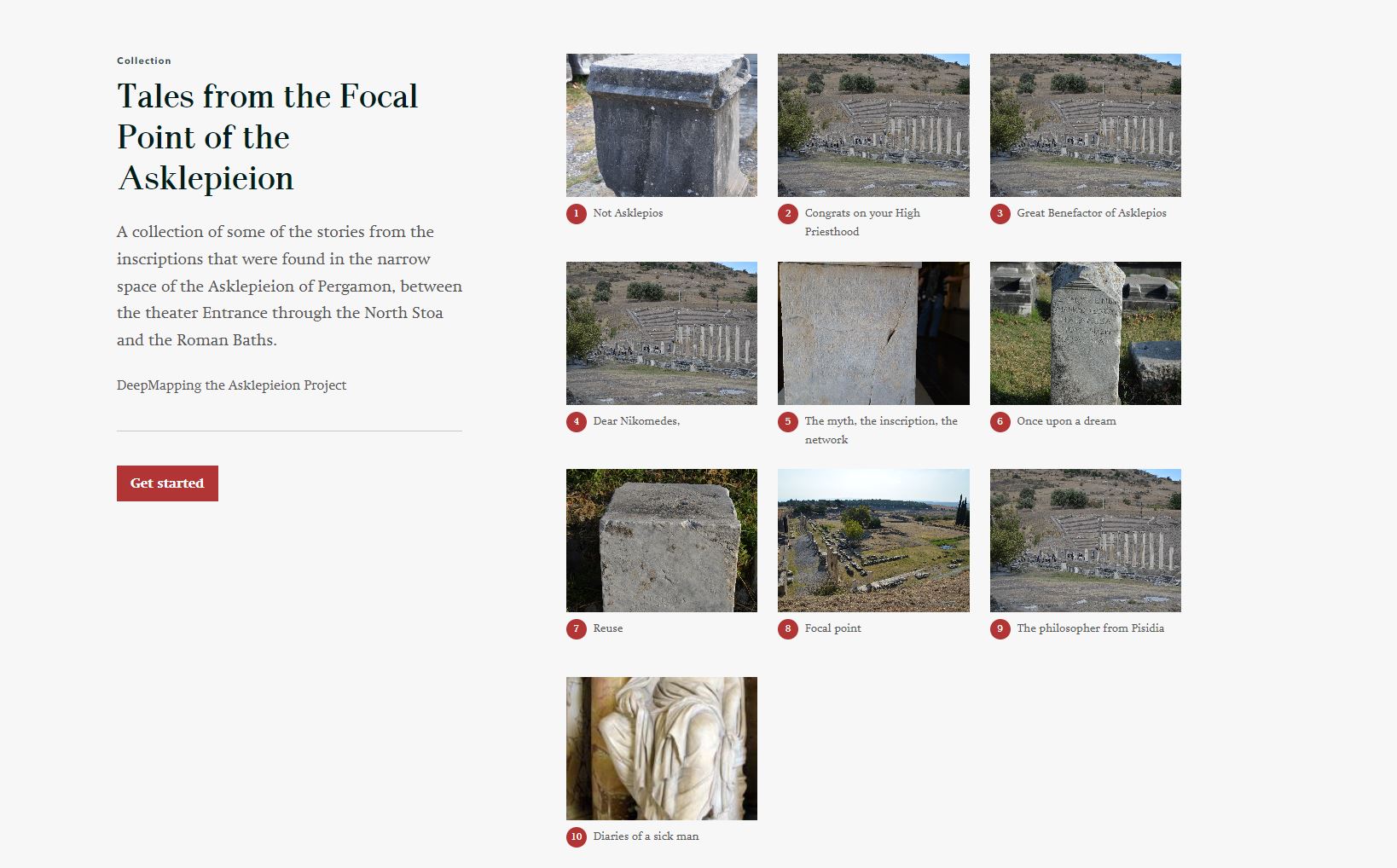 Deep-mapping the Asklepieion in Story Maps - deep-mapping sanctuaries